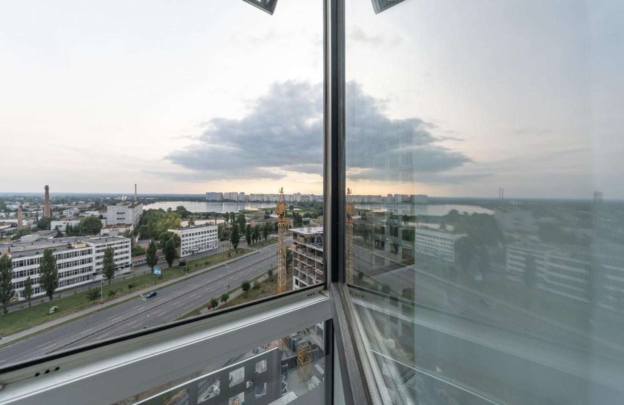 Flatrent Olympic Park, Метро Бориспільська Поруч! Kiev Exteriör bild
